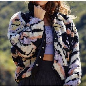 Free People Movement Hit the Slopes Fleece Jacket L